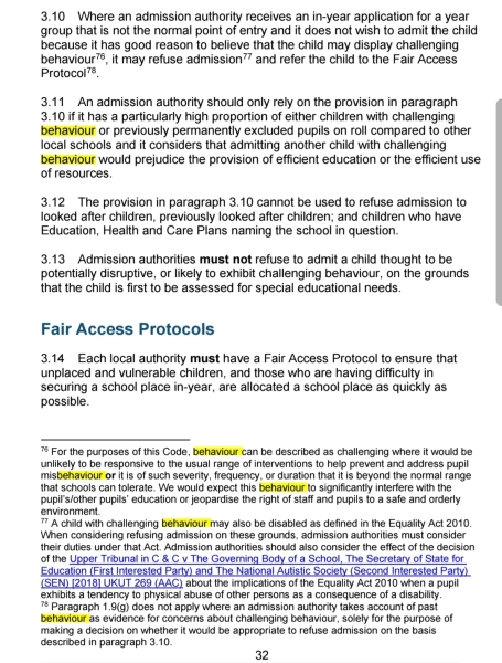 Child not in education failed manage move.