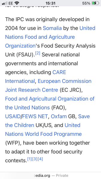 A famine has been declared in Gaza city