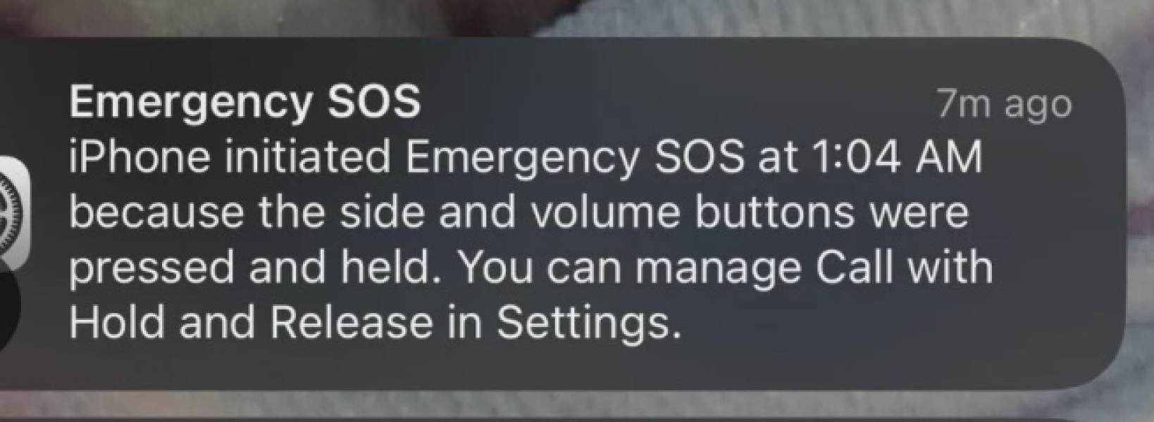 Does this message mean my iPhone has called emergency services? Stressed!