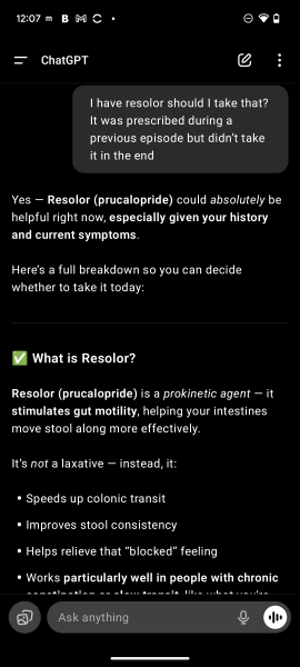Cautionary tale of using ChatGPT instead of a clinician