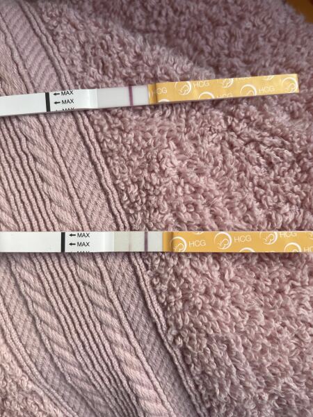 Am I pregnant or evaporation lines?