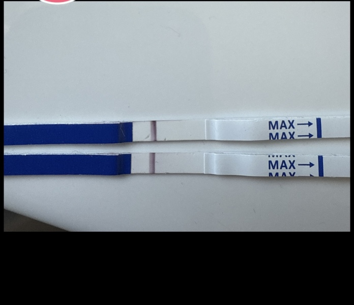 1 day late & faint line on test