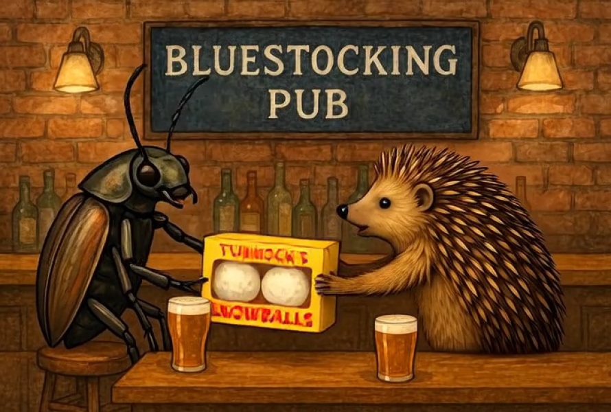 The Bluestocking does a late night flit again