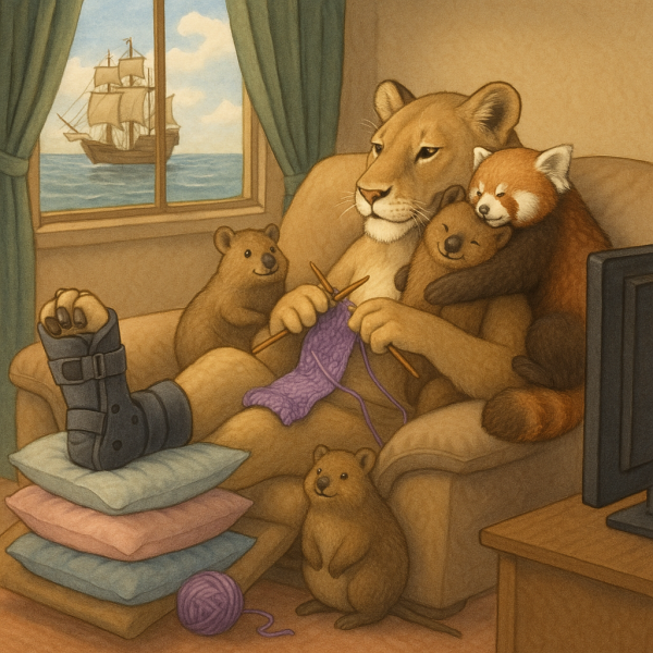 The Bluestocking does a late night flit again