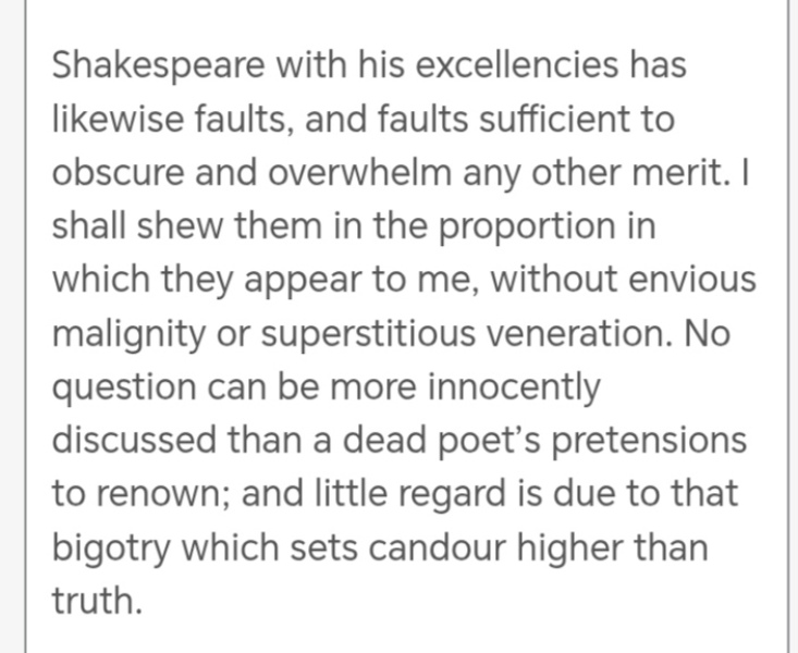 This paragraph from Samuel Johnson