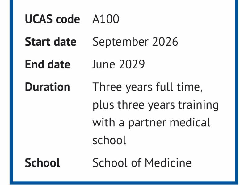 Medicine 2026 entry - part 1