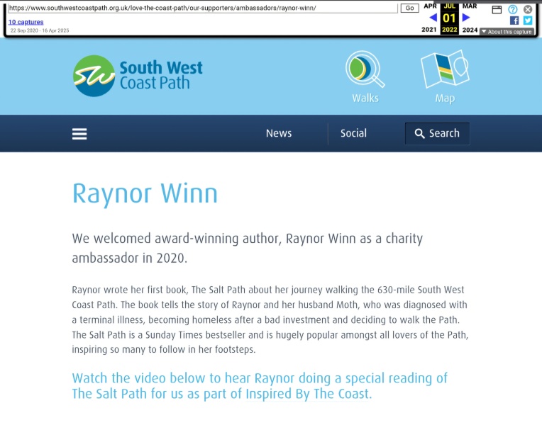 Thread 14: To feel disappointed after reading this in The Observer about the author and her husband from The Salt Path book and film?