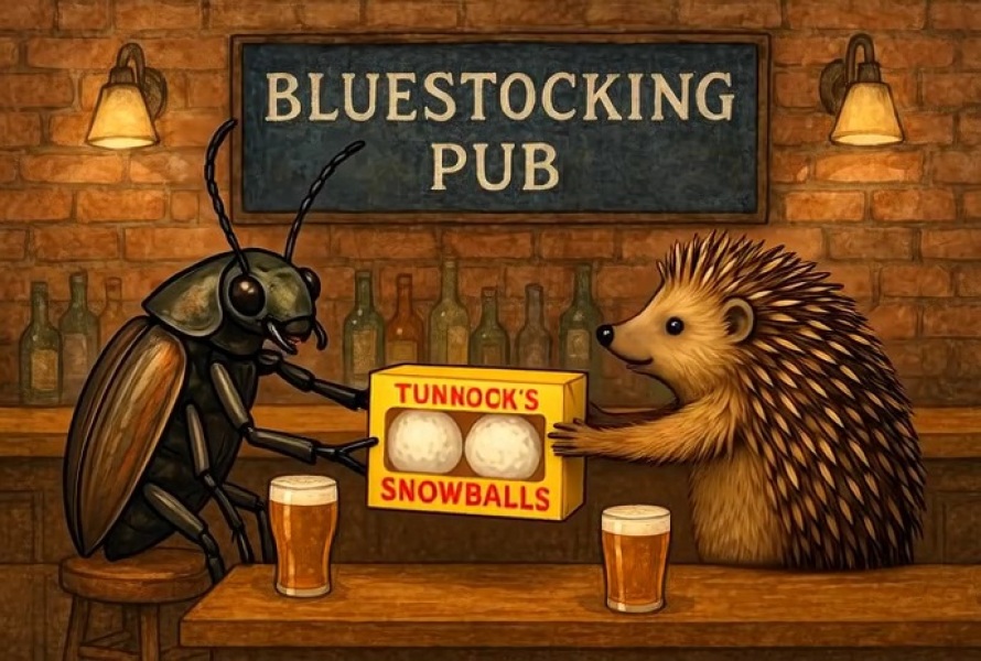 The Bluestocking does a late night flit again