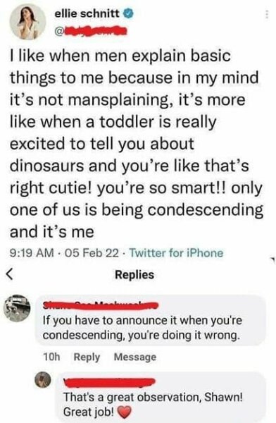 Responding to “mansplaining”