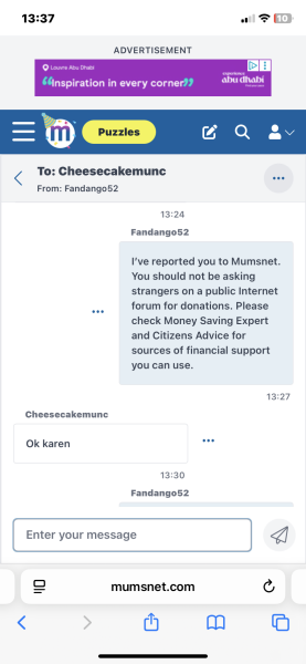 To ask if anyone else has received a donation request PM from cheesecakemunc?