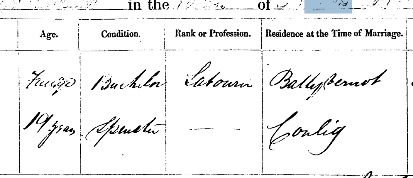 Can anyone decipher this marriage certificate