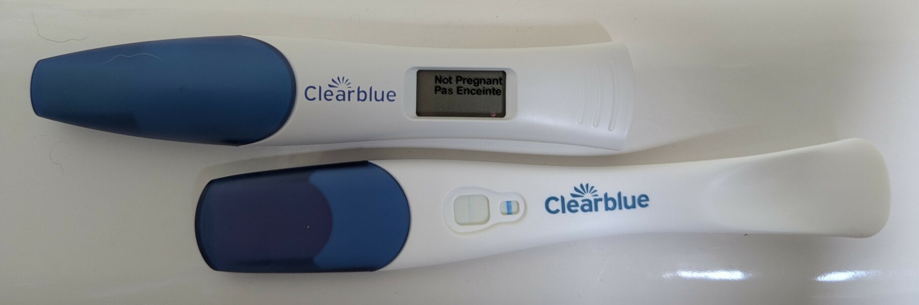 Clear blue test. Evap line or positive