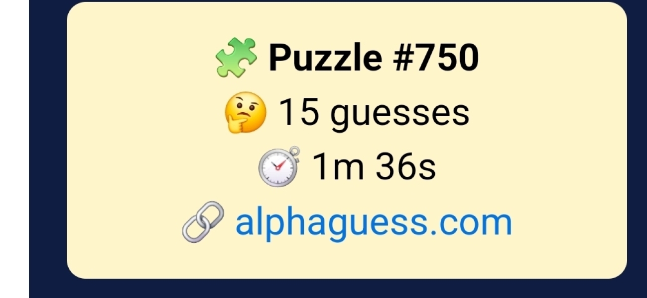 Alphaguess #8 and Hang Five #2