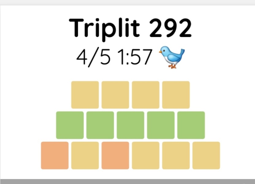 Yet another new word game - let me introduce you to Triplit!
