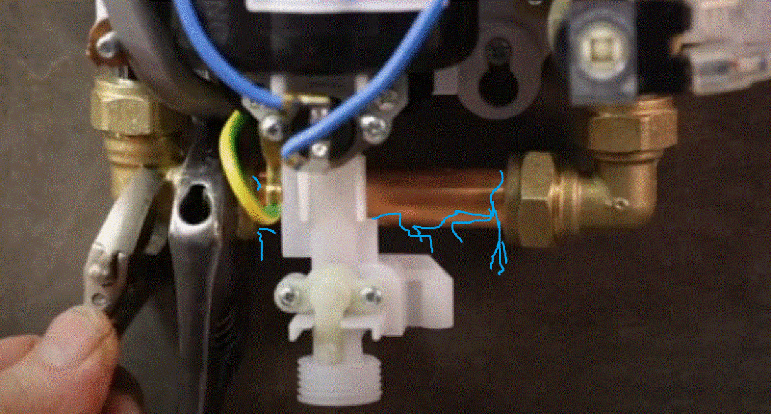 Replacing an electric shower with exactly the same model myself