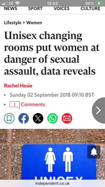 About Gender neutral loo