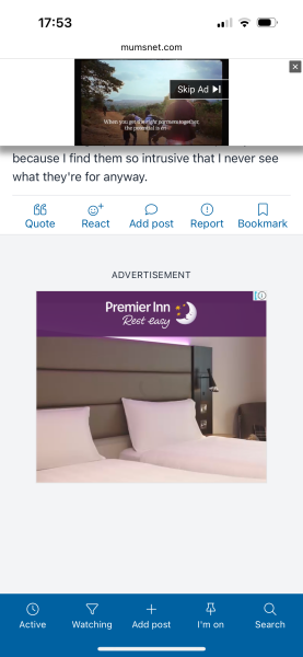 Constant intrusive videos