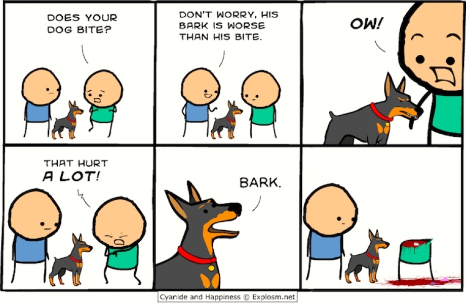 To not like dogs