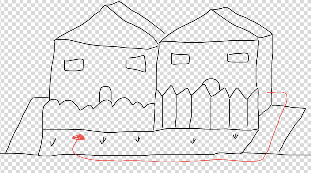 To be annoyed by neighbour's dog peeing on the grass?
