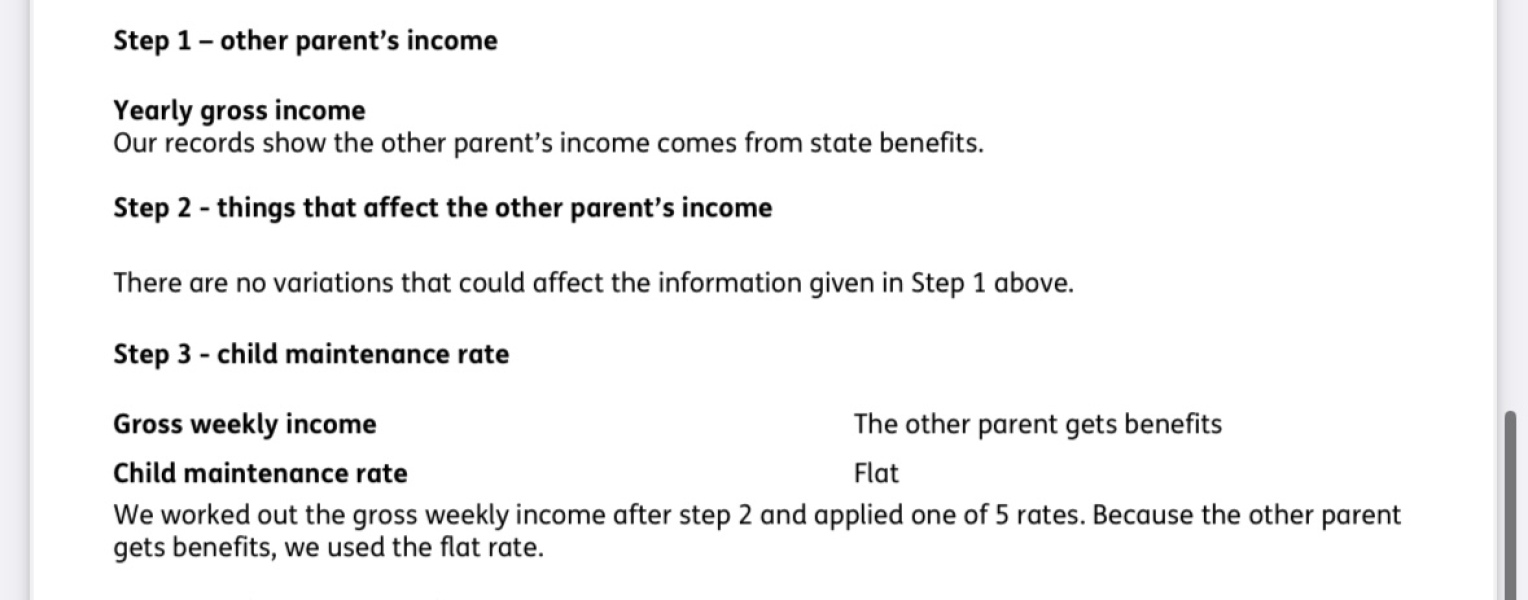 Child Maintenance and Benefits