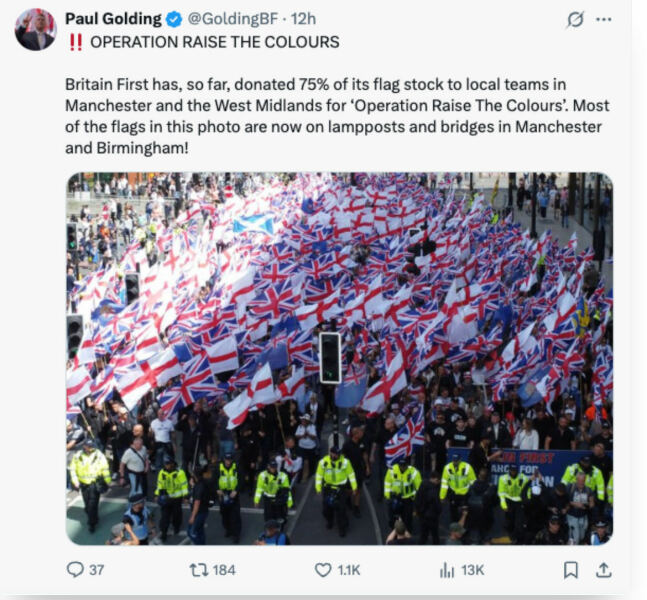 House viewings - neighbour refuses to take down flag