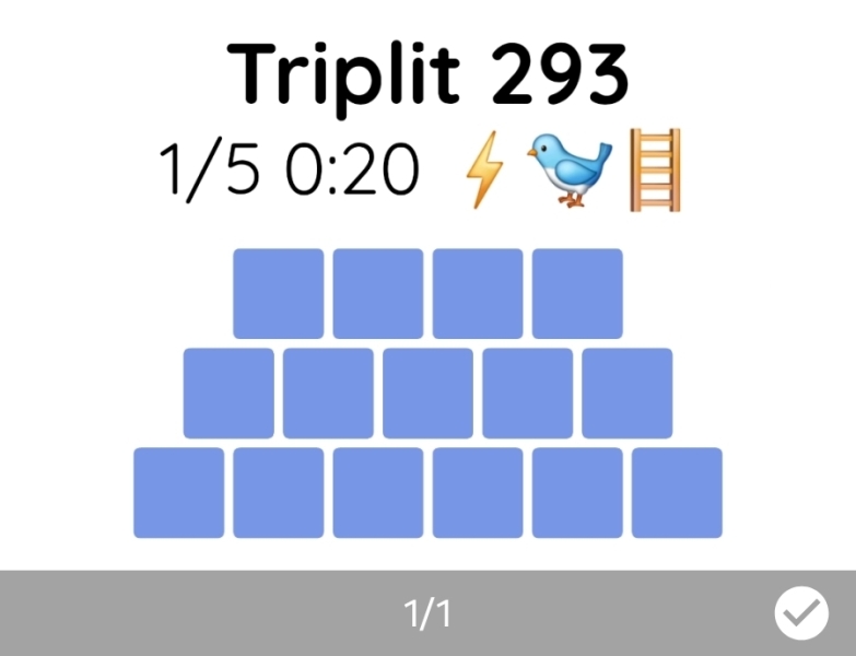 Yet another new word game - let me introduce you to Triplit!