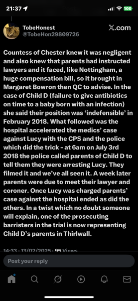 Lucy Letby: have you changed your mind - thread 3