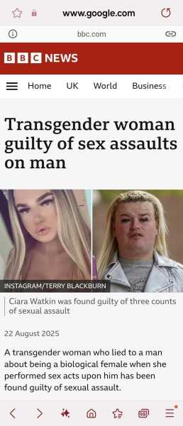 Transwoman accused of sexual assault after concealing male genitalia on date