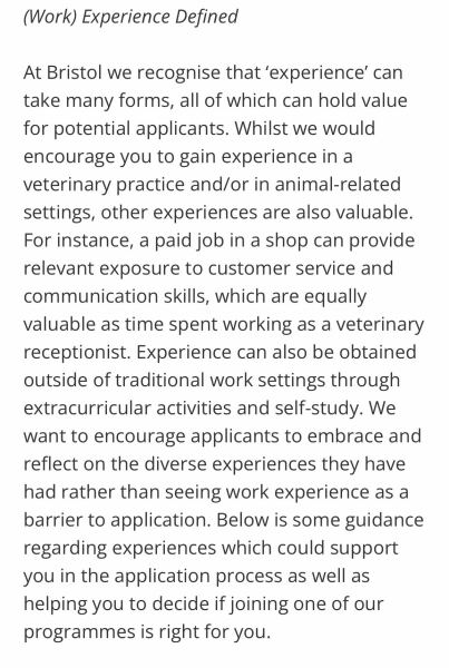 Four A levels? Vet Sci/Med aims