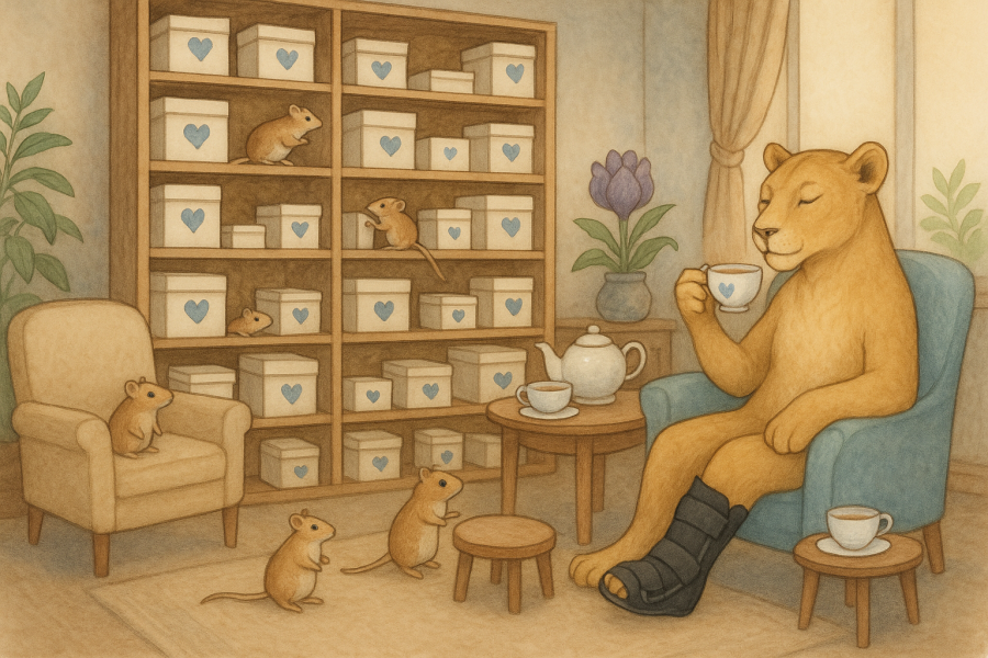 The Bluestocking does a late night flit again