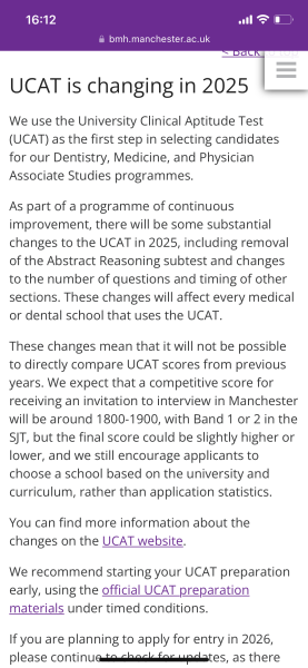 Medicine 2026 entry - part 1