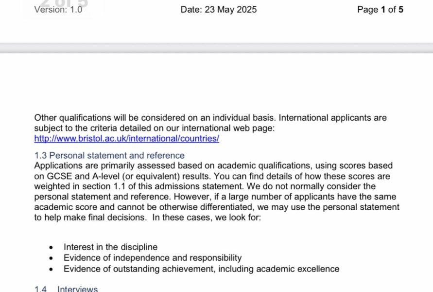 Southampton publishes Clearing grade requirements