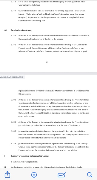 To not allow viewings during our tenancy?