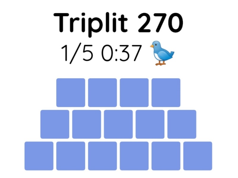 Yet another new word game - let me introduce you to Triplit!