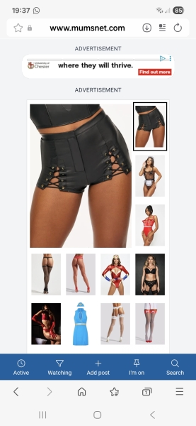 Full page (gross) Ann Summers adverts