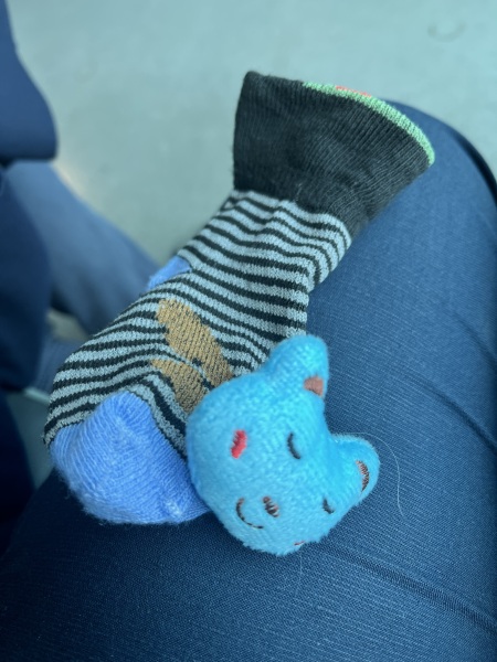 Found a baby’s sock at Stansted airport