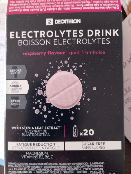Electrolyte sachets which you add to water