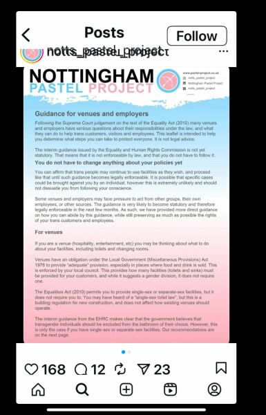 Nottingham Die-In on 16 August