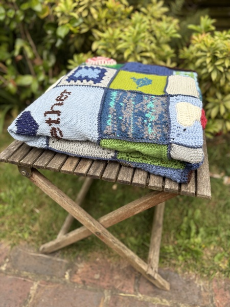 Woolly Hugs. Desperately sad news we are afraid. Making a Blanket for lovely Swashbuckled whose son has tragically died.