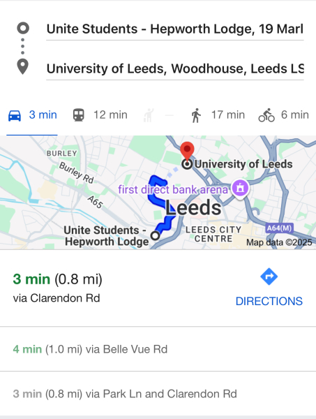 Leeds Uni Accommodation - Hepworth Lodge