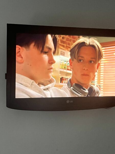 Please tell me curtains on teenage boys is not coming back into fashion….
