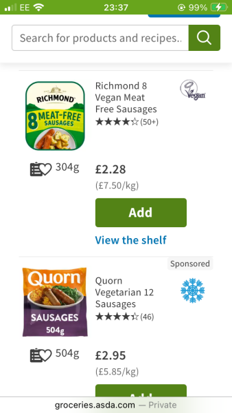 Vegetarian not catered for