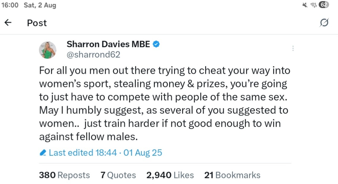 Trans identifying male Harriet Haynes loses court case to play in women's pool