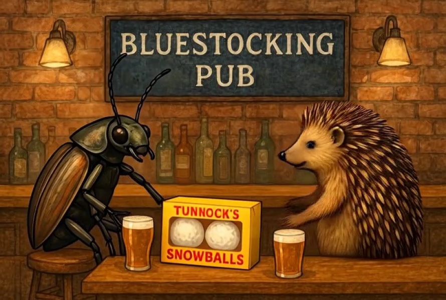 The Bluestocking does a late night flit again