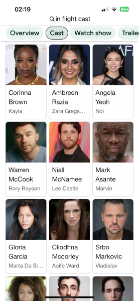 IN FLIGHT - tue wed Thur 9pm ch 4 - TV PACE. NO SPOILERS