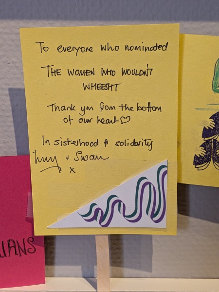 National Library of Scotland censors The Women Who Wouldn't Wheesht