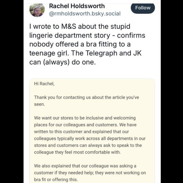 Misinformation correction: M&S Staff