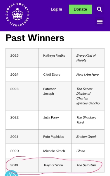 Thread 13: To feel disappointed after reading this in The Observer about the author and her husband from The Salt Path book and film?