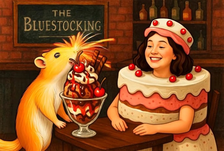 The Bluestocking does a late night flit again