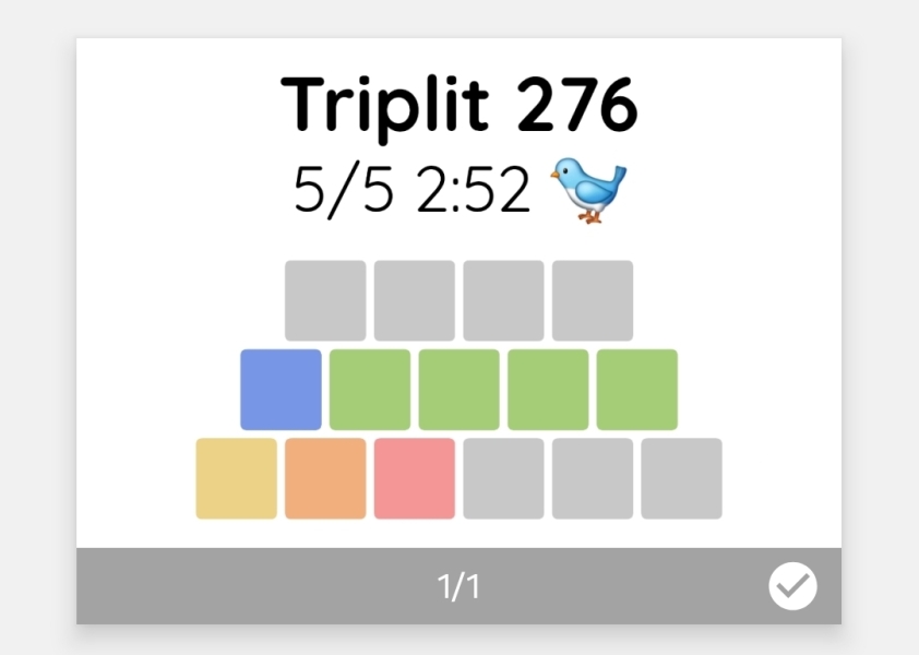 Yet another new word game - let me introduce you to Triplit!